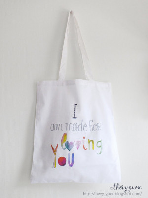 Handwritten Love Quote Tote Bag-Inspirational Quote Tote-Illustrated ...