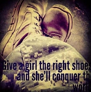 Give a girl the right shoes and she'll conquer the world