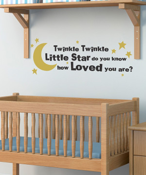 belvedere black amp gold twinkle twinkle wall quote