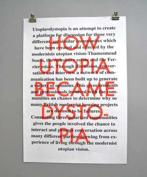 Utopia=Dystopia posters : MATTHEW PEEL