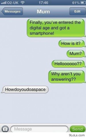Iphone txt conversation with my mom - Funny Pictures, Funny Quotes ...