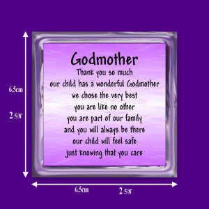 Details about GODMOTHER VERSE FRIDGE MAGNET GIFT FROM THE PARENTS