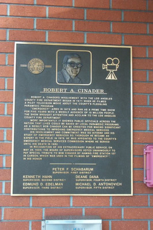 ... up of the tribute to Robert A. Cinader, the creator of Emergency