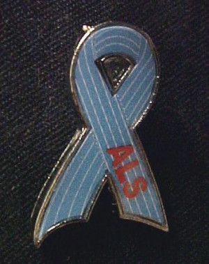 ALS Lou Gehrig's Disease Awareness Ribbon Pin Tac NIB