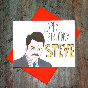 Parks And Rec Ron Swanson Wrong Name Birthday Quote by TurtlesSoup, $3 ...