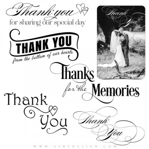 Thanks For The Memories | Thank You Word Art Quotes