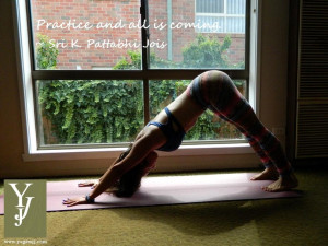 Practice and all is coming. ~ Sri K. Pattabhi Jois