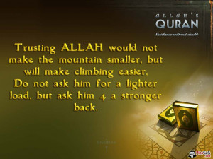 Trust Allah Islamic Quote