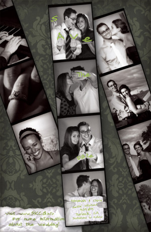 Save the date idea – photo booth style. You could be a little more ...
