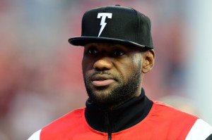 LeBron will wear this hat not one, not two, not three, not four ...