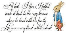 Peter Rabbit Family Hug Wall Decal Peel and STick Wall by DecorU, $29 ...