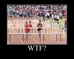 Funny Track and Field Hurdles