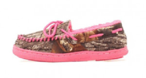 Blazin Roxx Youth Mossy Oak Camo & Hot Pink Moccasins