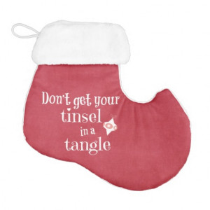 Funny Christmas Quote Elf Christmas Stocking