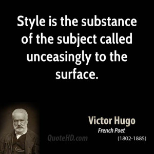 ... is the substance of the subject called unceasingly to the surface