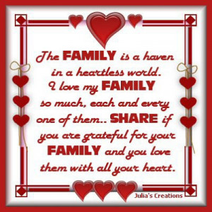 Home is where the heart is....and the family :)