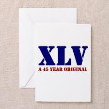 45th Birthday Greeting Card for