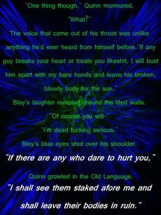 Black Dagger Brotherhood - Blay Quinn quote from Lover Enshrined More