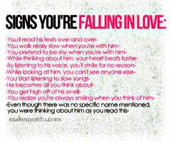 Signs Your Falling in Love