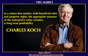 Charles Koch about free market