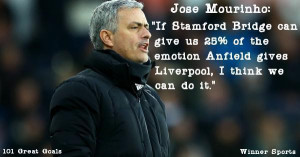 Jose Mourinho’s amazing quote comparing Stamford Bridge to Anfield ...