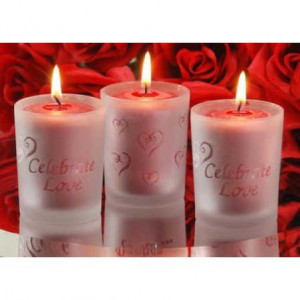 Frosted Glass Wedding Votive Cup Candle Holder