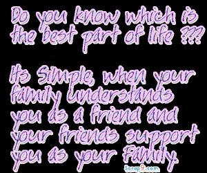 Do You Know Which Is The Best Part of Life!!! ~ Friendship Quote