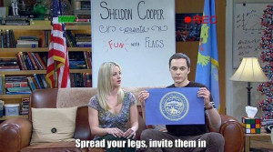 Sheldon Cooper and Penny TBBT