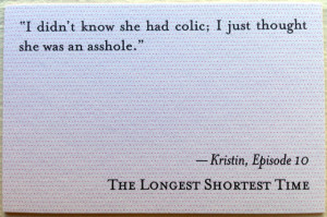 Quotes about baby girls are in pink.