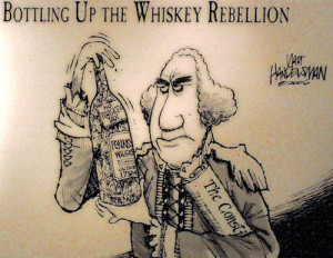 whiskey rebellion political cartoon