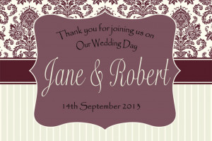 Details about PERSONALISED BOTTLE LABEL WEDDING DAY GIFT FAVOURS WINE ...