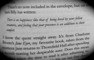 ... the book, they were already quotes before. They're both by Jane Eyre