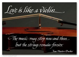 Love is like a violin