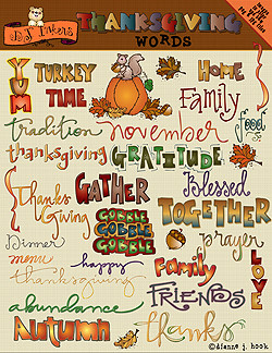 THANKSGIVING WORDS CLIPART DOWNLOAD
