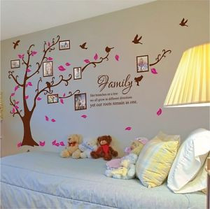 about Family Tree Bird Photo Frame Wall Quotes, Wall Stickers, Wall ...