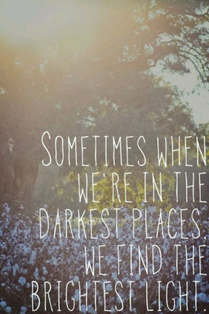 ... we find the brightest light.