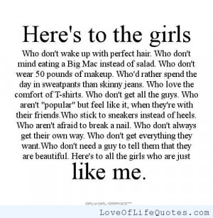 Here’s to the girls…