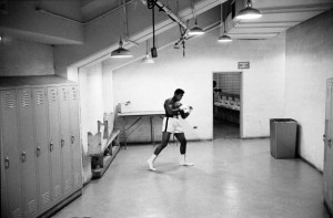 Heavyweight boxer Cassius Clay aka Muhammad Ali in his