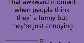 Annoying moment with non Funny People
