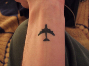Small Airplane Tattoo picture