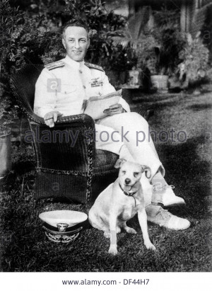 Stock Photo Admiral Richard E Byrd with Igloo his Pet Wire Fox