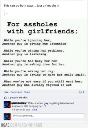 funny guys with girlfriends friendzoned sex quote