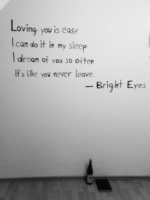 Loving you is easy I can do it in my sleep I dream of you so often it ...