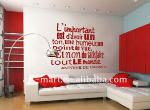 French Wall Sticker,French Wall Mural, French Wall Quotes