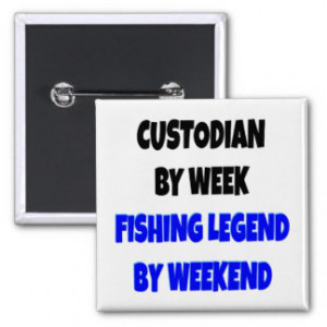 Fishing Legend Custodian 15 Cm Square Badge