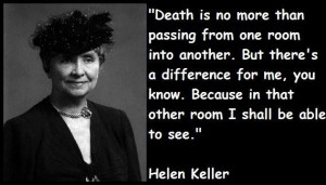 helen keller quotes on death