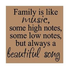 Wall\ Sayings\ Vinyl\ Lettering T014 Family Is Like Music, Some High ...