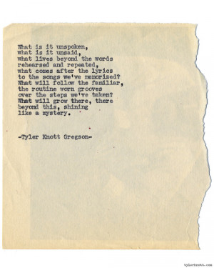 typewriter quote.