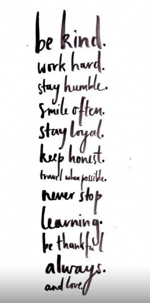 words to live by in the end it always comes down to love