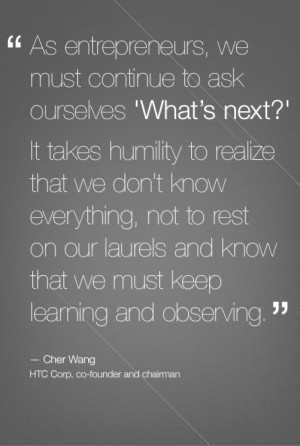 ... Cher Wang, HTC Corp. co-founder and chairman #entrepreneur #